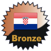 title= Croatia Cacher 
 Awarded for finding caches in a percentage of states in Croatia 
 on4bam has 5% (1 of 21 states) and needs 10% more to go up a level
