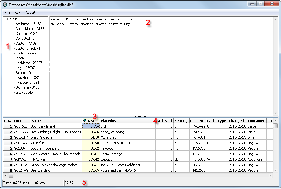 sqlite transaction select