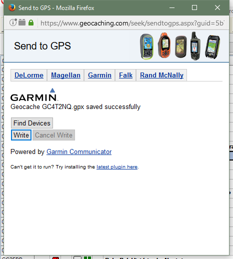 gpx file to garmin 60csx